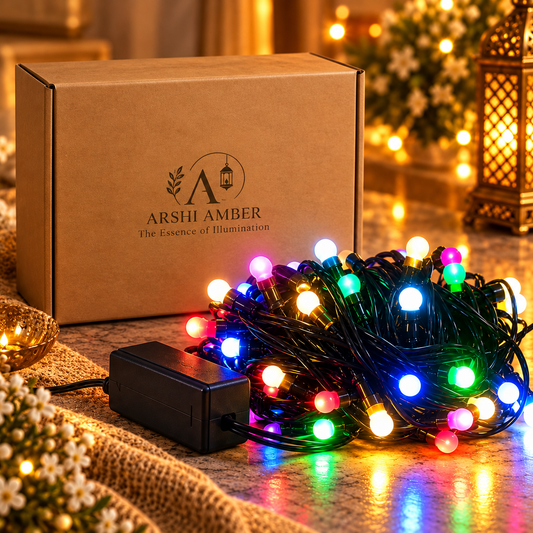 8mm Multi-Colour LED Light – Black Wire